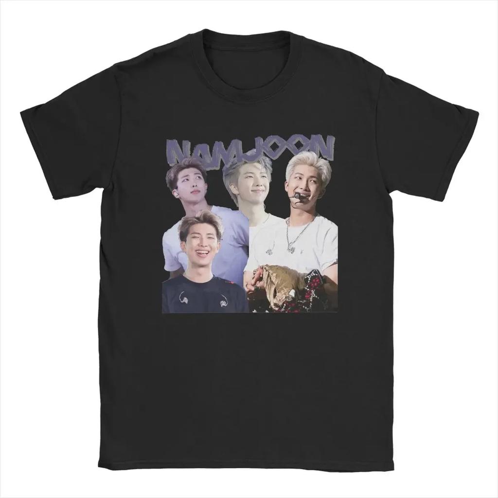 RM Намджун K-pop Женская футболка Новая футболка с коротким рукавом Футболка с круглым вырезом Кавайная одежда Графические футболки Женская одежда Y2K Топ