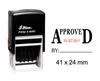 Shiny Date Stamper Self Inking With Approved By Text Ofiice Stationery Rubber Stamp