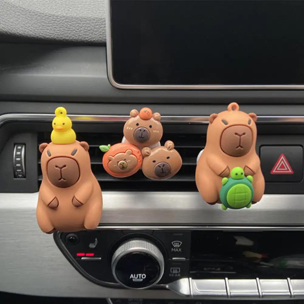 Прекрасный автомобильный воздуховод, ароматизатор, освежитель воздуха, украшение-капибала, зажим для ароматизатора воздуха, диффузор духов, декоративные аксессуары