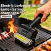 Электрическая BBQ щетка из нержавеющей стали Беспроводная перезаряжаемая чистящая щетка Щетка для чистки на открытом воздухе Щетка для гриля