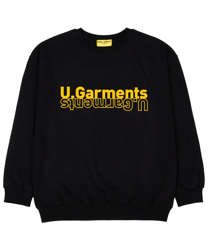 UNION GARMENTS U Garments Terry Oversized Sweatshirt Black