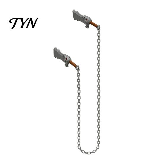 Game Weapon Fridge Magnet 1 Pair 3D Blade Chain Magnet, Printed Magnetic Refrigerator Magnets Decoration for Kitchen Office Whiteboard Cabinet,