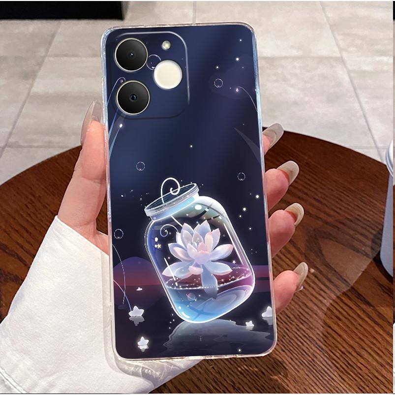 Для Realme Note 70 70T RMX5313 Чехол Прозрачный Роскошный Милый Любовь Кролик Забавный Крутой Мальчики Девочки ТПУ Мягкий Силикон Чехол для Телефона Задняя Крышка