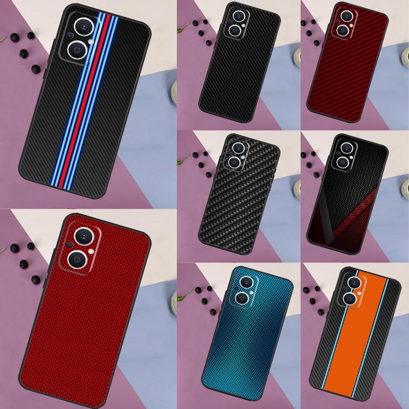 Чехол из углеродного волокна для OPPO Reno 12 F 13 F 11 8T 7 8 10 Pro OPPO Find X8 X6 Pro X3 X5 Lite