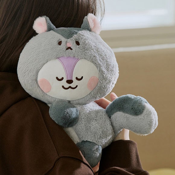 BT21 MANG BABY FLUFFY Лежащая кукла/ Брелок для ключей/ Костюмированный шкаф, набор из шляпы-ведра/ Мини-сумка-шнурок с подвесками/ Сумка-чехол для куклы-лица (5 вариантов)