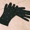 Перчатки для соревнований по фигурному катанию, теплые, удобные, с украшением из стразов, зимние, для катания на коньках