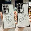 Чехол Animal Woman Girl Face Line для телефона Galaxy S26 Ultra Для Samsung S26 S25 S24 S23 S21 Ultra S20 FE S25 Plus 5G