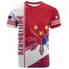 Fashion New Philippine Flag Graphic 3D Print T-shirt Philippine Emblem Men's Sports Tops  National Day Gifts Personalized Tee