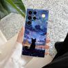 Ретро Масляная Живопись Звездное Небо Кот Прозрачный Чехол Для Samsung Galaxy S26 S25 S24 S23 Ultra S20 S21 FE S22 Plus S26 Ultra Чехол Для Телефона