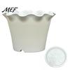 French Garden Style Planters Large Flower Pots with Drainage Holes And Tray Saucers, Ruffled Edge Planter Elegant Ruffle for Indoor
