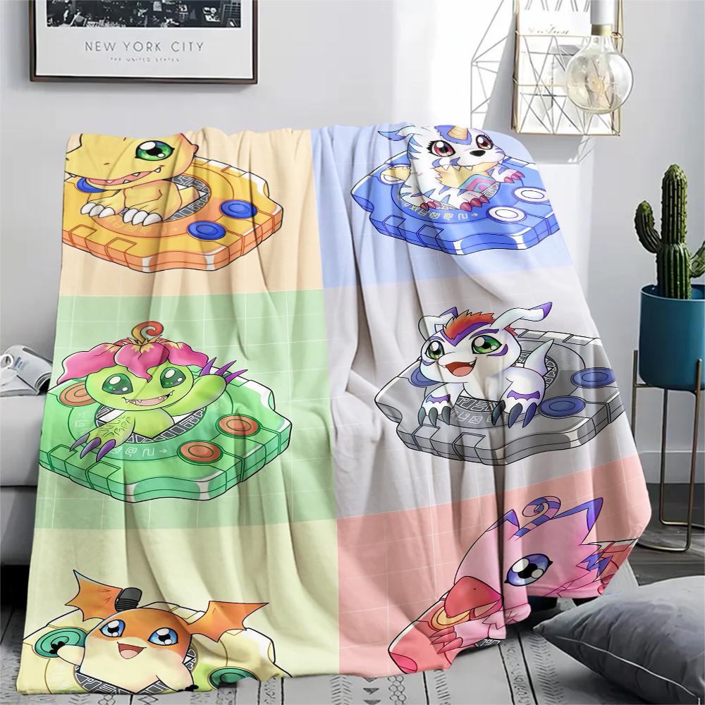 Digimon Blanket, Digimon Fan Bedroom Throw, Ideal Gift
