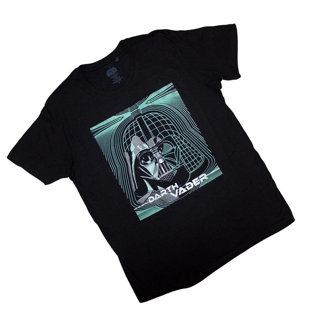STAR WARS Unisex Adult Darth Vader Grid Mask T-Shirt