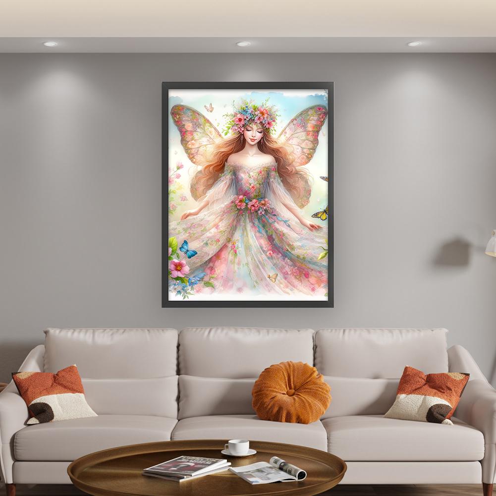 LF# Полная вышивка Эко-хлопковая нить 11CT Печатная Фея Набор для вышивки крестом Искусство