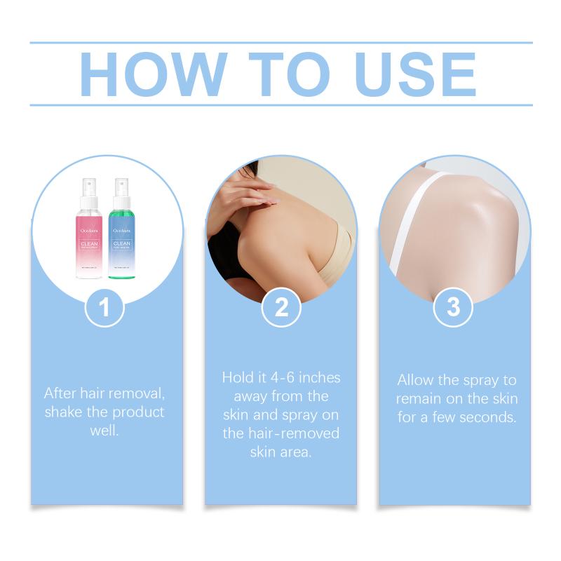 Skin Recovery Hair Removal Spray After Waxing Anti Redness Hydration Relief Soothing Care for Home or Use
