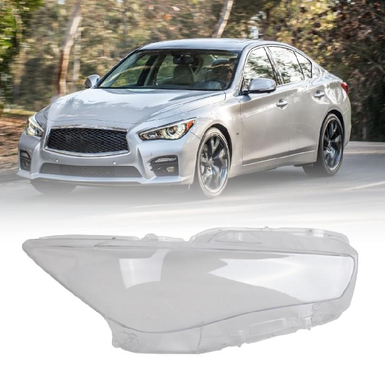 Left/Right Replacement Headlamp Cover Headlight Lens Cover IN2502157 260604HB0B 26010-4HB0A for Q50 2014-2021