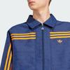 adidas Оригинальная мужская куртка-поло в стиле 70-х годов с модным принтом и длинными рукавами в американском стиле в полоску, ночная куртка-индиго JN5959