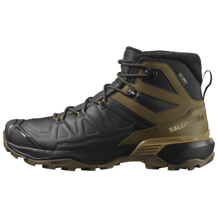 SALOMON X Сверхкомфортные Водонепроницаемые Походные Ботинки Мужские Походные Ботинки Черные Зеленые L47585700