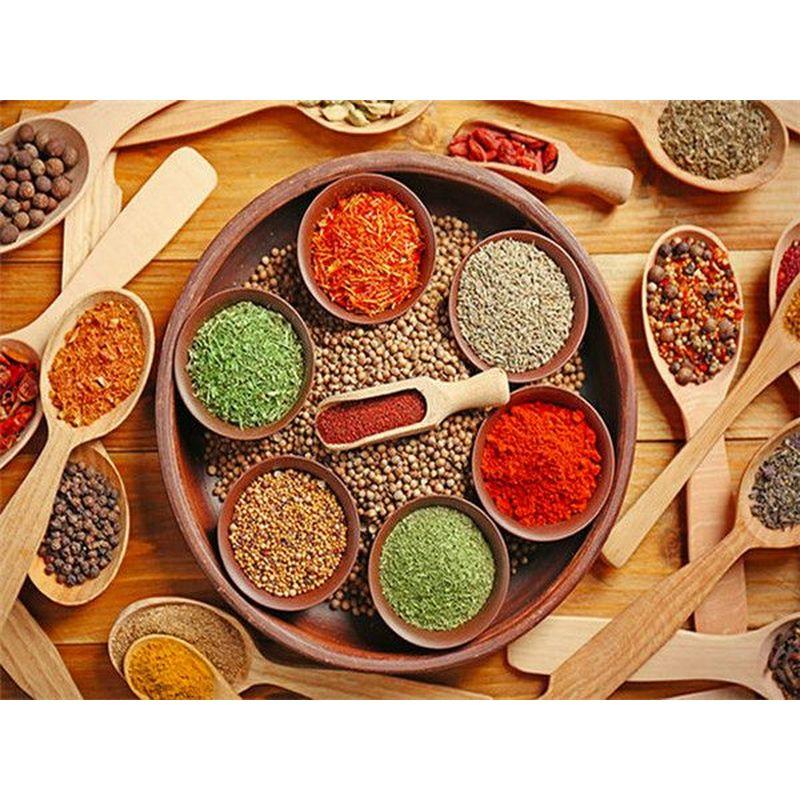 DIY 5D Diamond Painting Spice Diamond Embroidery Food Cross Stitch Full Round Drill Rhinestone Art Wall Home Decor Gift