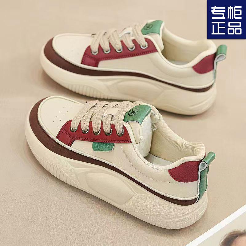 2024 осень новый студенческий досуг корейская версия модного тренда универсальная обувь для папы женская мягкая подошва нескользящая спортивная обувь для сноуборда женская