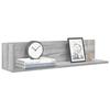 VidaXL Wall Shelves 2 Pcs Sonoma Grey 75x16.5x16.5 Cm, Floating Shelf, Hanging Shelf, Corner Wall Shelf, 860036