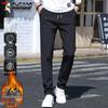 Мужские осенне-зимние повседневные брюки прямого кроя