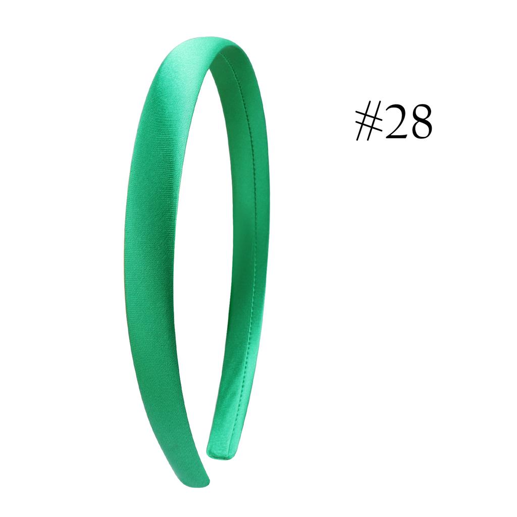 1,5 см Однотонные повязки на голову Сатиновая повязка для рукоделия Сделай сам Повязка для волос Красочные сатиновые повязки на голову для девочек и женщин