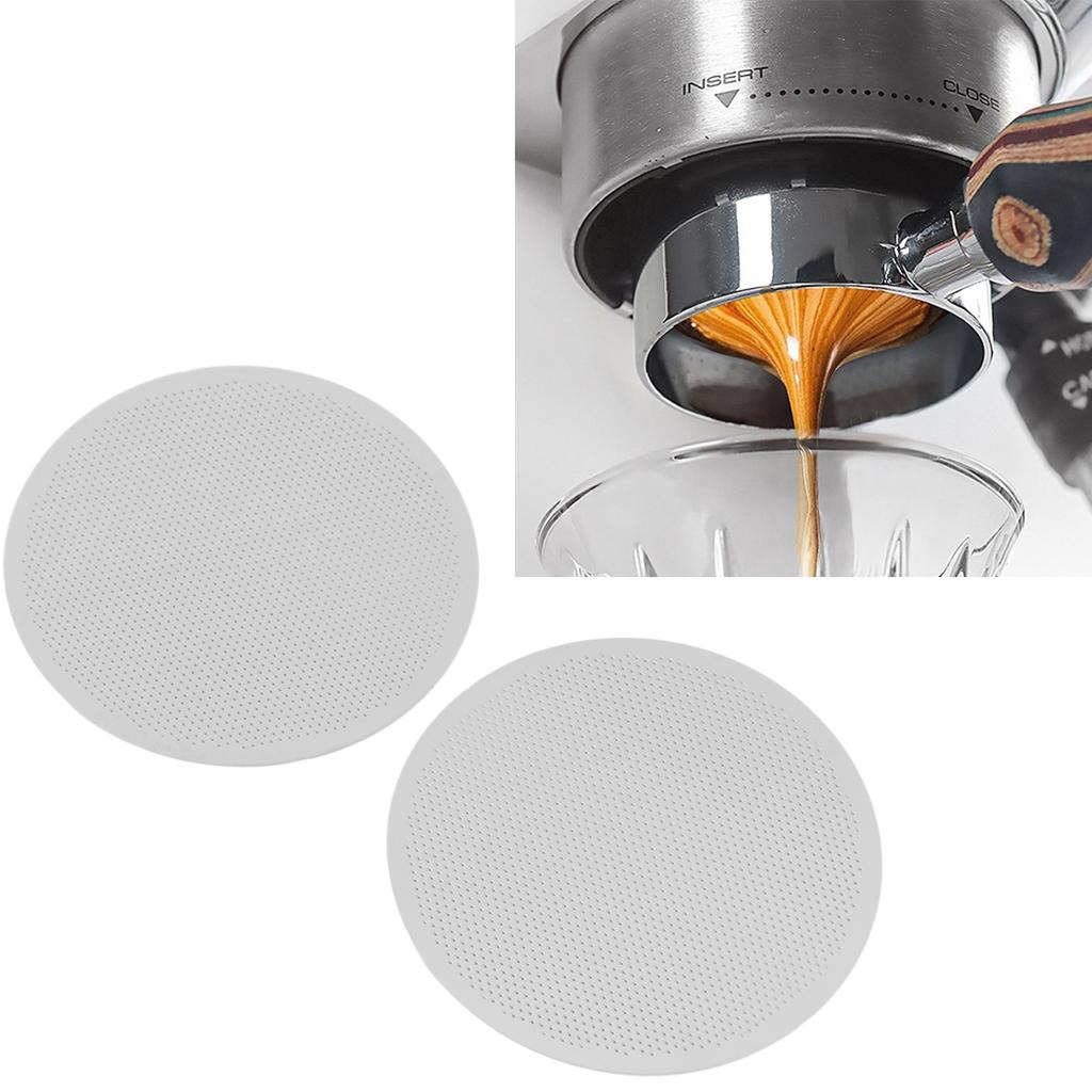 2шт кофейный фильтр-шайба 61мм 304 нержавеющая сталь многоразовый кофейный фильтр сетка пластина для портафильтра F