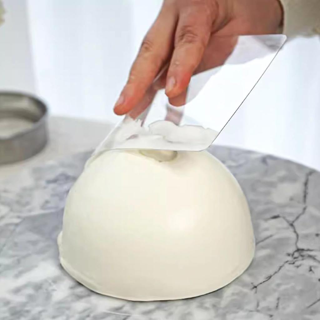 15 Pcs Cake Smoother Cake Cream Scraper Transparent Plastic Scraper Tool, Flexible Plastic Cake Scraper Smoother, Cake Smoother Scraper for Bread