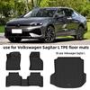 Коврики в салон Volkswagen Sagitar L из TPE - Без запаха, Экологичные, Износостойкие, Текстура под карбон, Дизайн "Звездное небо" (Подходит для 26 лет)