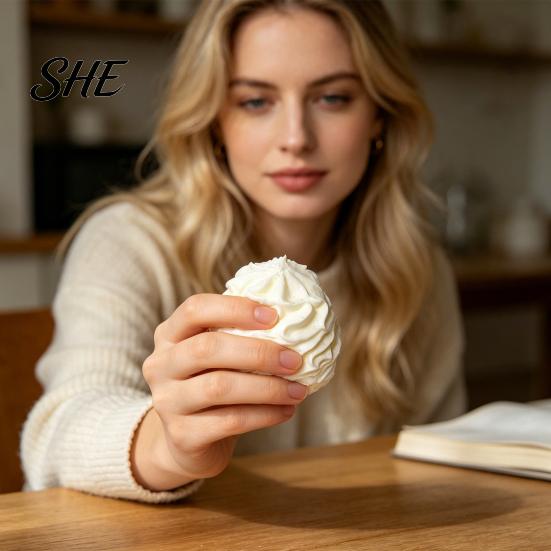 Slow Rise Toys Cream Roll Toy, Soft Cake Squeeze Stress Reliever, Food Shaped Handheld Dough Fidget for Adults, Cute Dessert Shape Desk Decor Rebound