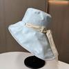 Summer extended shawl sunscreen big eaves bucket hat women travel fashion art UV sunshade sun hat foldable