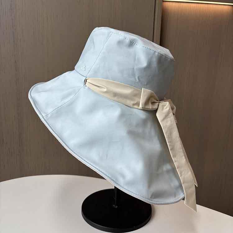 Summer extended shawl sunscreen big eaves bucket hat women travel fashion art UV sunshade sun hat foldable