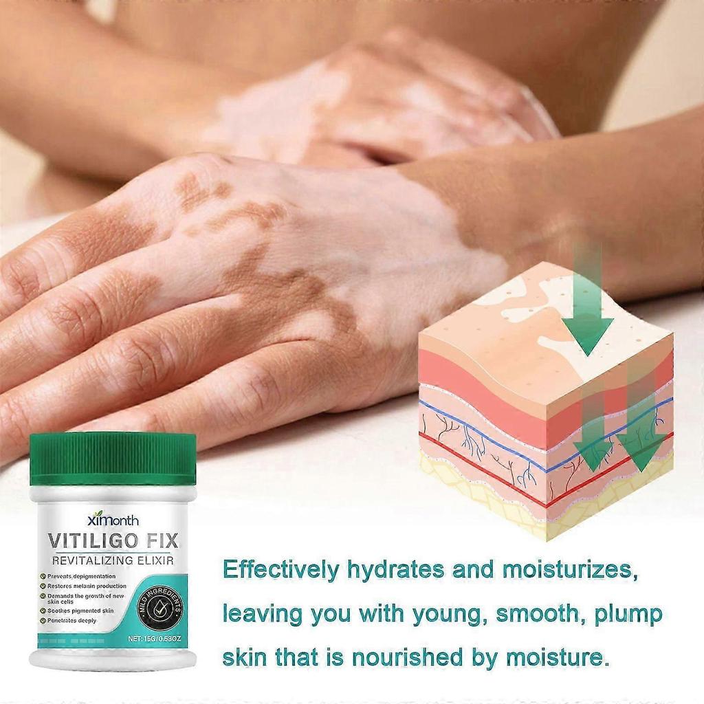 Vitiligo Fix Elixir - Восстанавливающий крем для выравнивания тона кожи и осветления пятен, 15 г!xx2