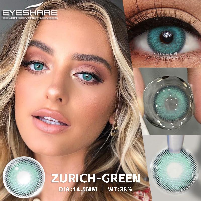Eyeshare 1Pair Colored Contact Lenses for Eyes ESTONIA Gray Pupils Brown Color Lens Blue Eye Contacts Yearly Cosmetics