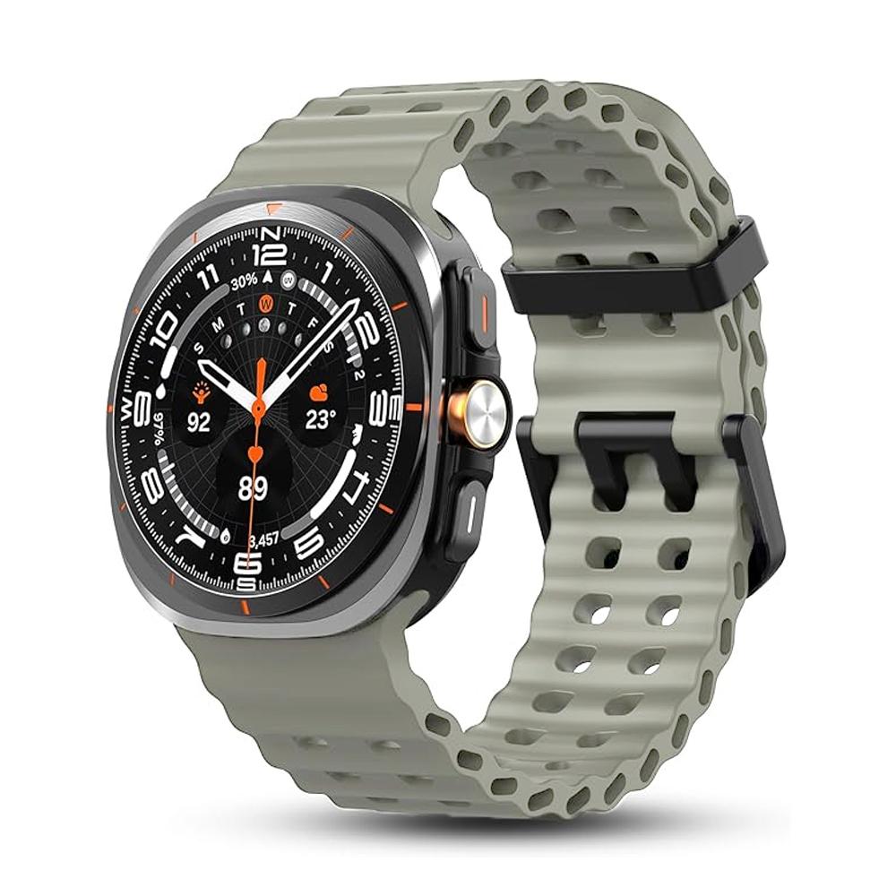 Оригинальный ремешок для Samsung Galaxy Watch Ultra 47 мм аксессуары Морской силиконовый спортивный браслет Correa Galaxy Watch 7 Ultra ремешок