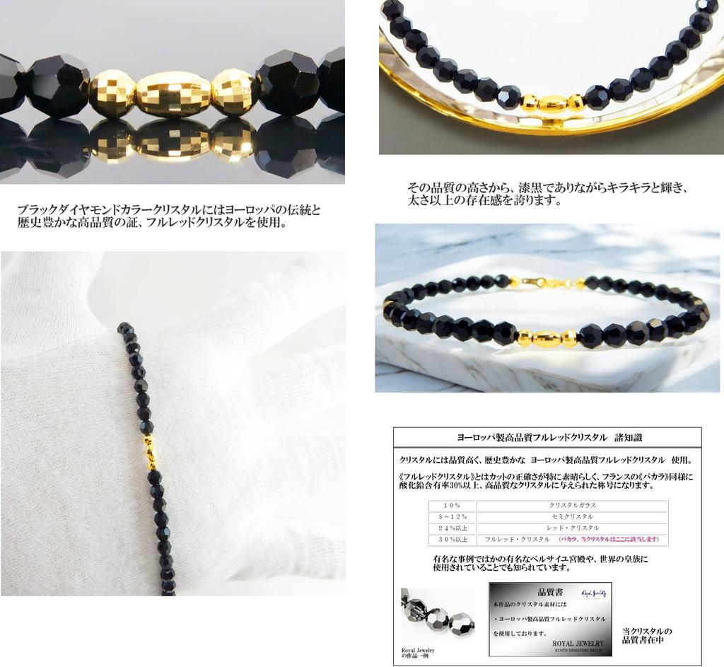 Royal Jewelry 4mm 18K Black Diamond Color Crystal Wide Mirror Ring Bracelet Anklet (21)