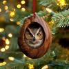 Owl Raccoon Christmas Decoration Christmas Tree Pendant 2D Flat Print Acrylic Small Pendant Xmas Navidad Gift 2025