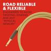 Fender Shield Cable Deluxe Series Instrument Cable, Straight/Angle, 18.6', Black Tweed 08