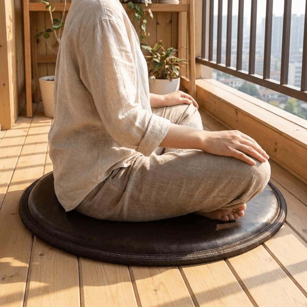 Round Leather Cooling Cushion Japanese Style Bay Window Pad Stool Pad Sitting Seat Pad  Hotel