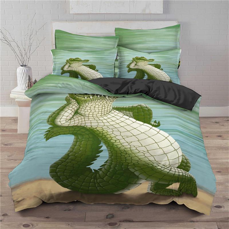 Kids Cute Animals Bedding Set Twin King For Boys Girls Teens 3D Panda Print Duvet Cover Microfiber Comforter Cover Bedroom Decor