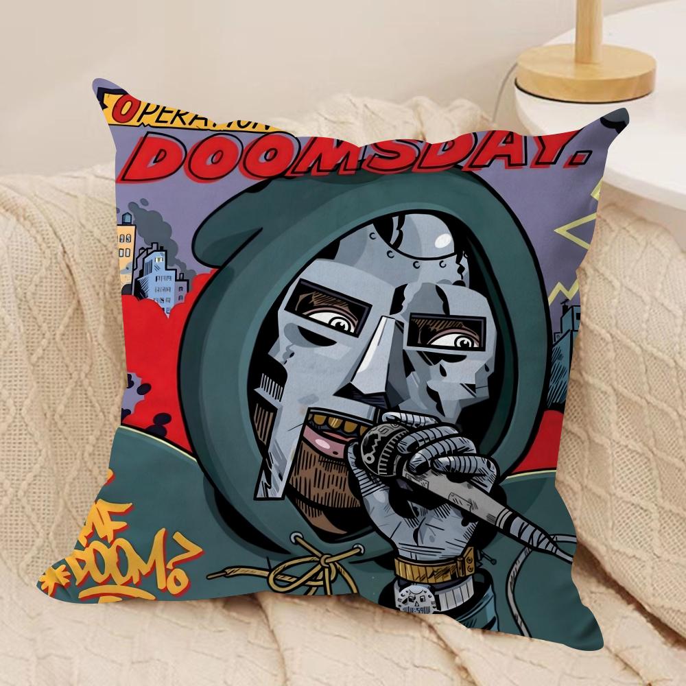 M-MF D-Doom Madlib Наволочка Мягкий Плюш Двусторонняя Печать Подушка для Дивана Наволочка | Уютный Всесезонный Прочный Декор Подарок
