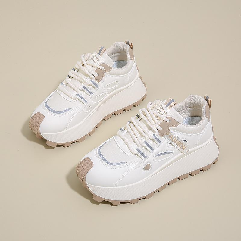 Новые папины кроссовки женские осенние студенческие спортивные беговые повседневные туфли на платформе с увеличением высоты