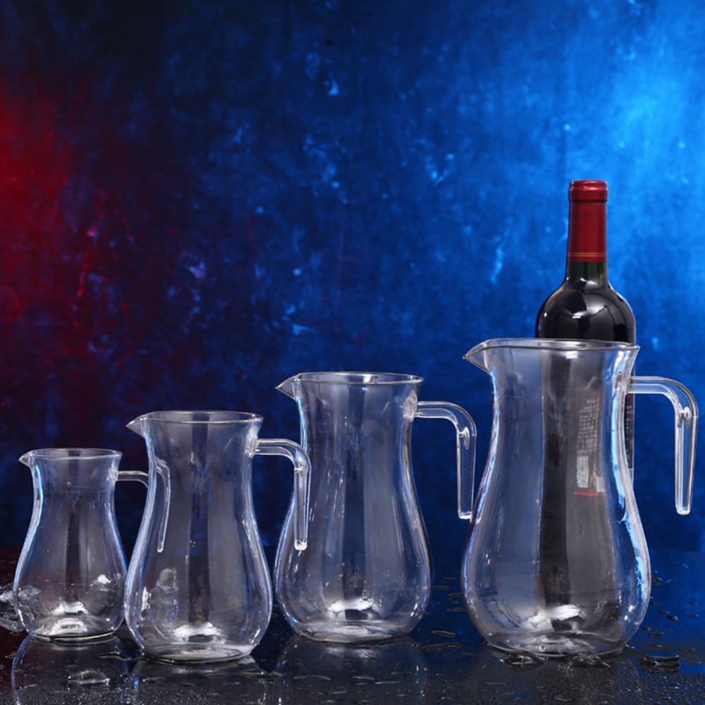 Unbreakable Wine Dispenser with Sacle Cold Pitcher Acrylic Wine Decanter Restaurant