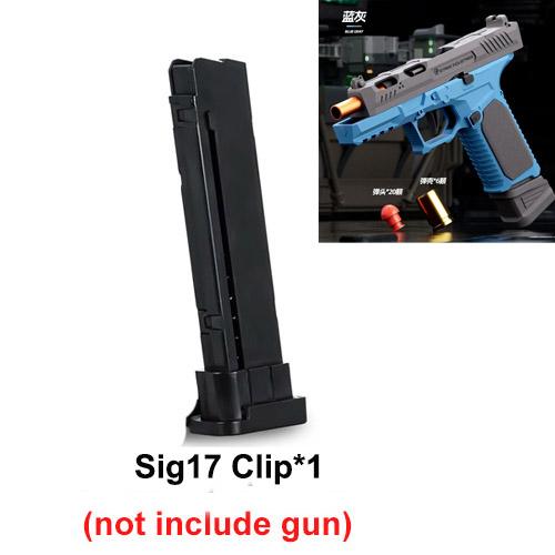 Игрушечный пистолет для метания снарядов Sig17 M9a3 с лазерной мишенью, мягкая пуля для страйкбола, спортивное оружие CS для детей, подарок