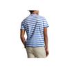 Мужская футболка Polo Ralph Lauren в полоску с круглым вырезом и коротким рукавом Топы Синий MNPOTSH1N821843-400