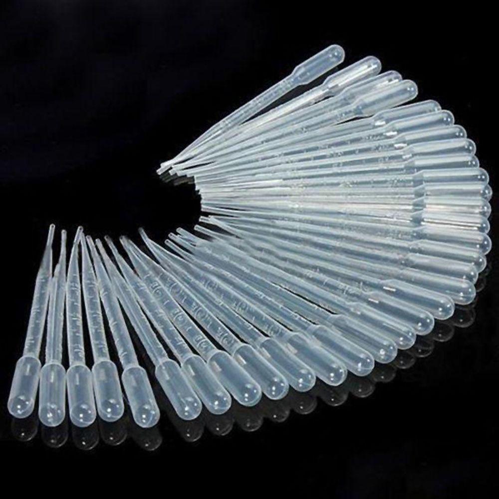 Disposable Multi-function 100Pcs Eye Dropper Plastic Practical Pipettes Dropper Graduated Transfer