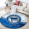 Hertha BSC Art pattern round rug,Carpet Rug for Living Room Bedroom Playroom ,Non-slip Floor Mat,Holiday Gifts and Birthday Gifts.