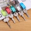 5-50Pcs Multicolor Keychain Key ID Label Tags Luggage ID Tags Hotel Number Classification Card Key Rings Keychain random colors