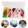 Fishing Lure Set Realistic Looking Vibrant Color Compact Design Portable Soft Lure Fake Bait with Treble Hooks
