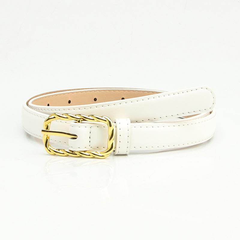 Новый ремень с пряжкой из сплава, Женский ПУ, Корейский стиль, Повседневный универсальный ремень, Декоративный для пальто, Ремень для брюк от костюма